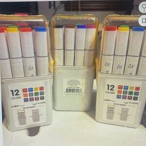 12-Color Marker Set with Assorted Tips